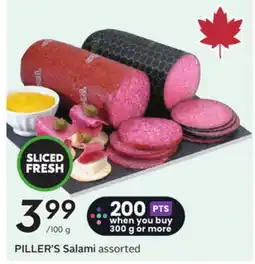 Sobeys PILLER'S Salami offer
