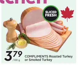 Sobeys COMPLIMENTS Roasted Turkey or Smoked Turkey offer