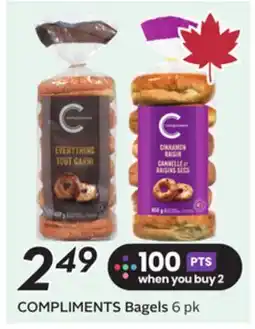 Sobeys COMPLIMENTS Bagels offer