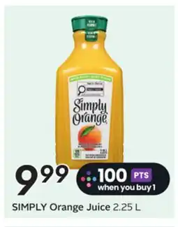 Sobeys SIMPLY Orange Juice offer