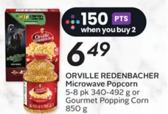 Sobeys Microwave Popcorn offer