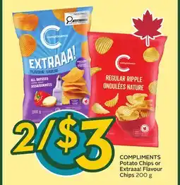 Sobeys COMPLIMENTS Potato Chips or Extraaa! Flavour Chips offer