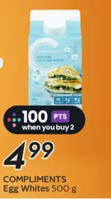 Sobeys COMPLIMENTS Egg Whites offer