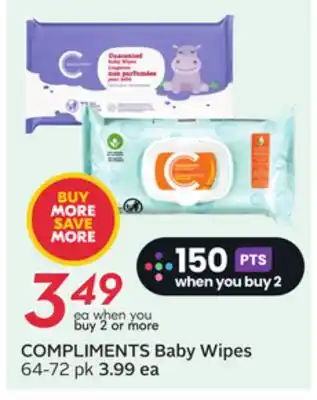 Sobeys COMPLIMENTS Baby Wipes offer