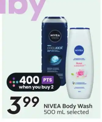 Sobeys NIVEA Body Wash offer