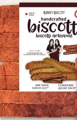 Metro BUBBIE'S BISCOTTI offer