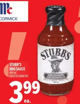 Metro STUBB'S BBQ SAUCE offer