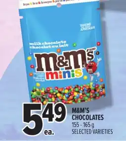Metro M&M'S CHOCOLATES offer