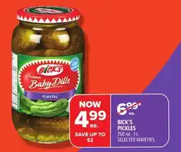 Metro BICK'S PICKLES offer
