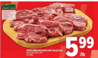 Metro FRESH LAMB SHOULDER CHOPS VALUE PACK offer
