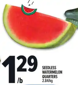 Metro SEEDLESS WATERMELON QUARTERS offer