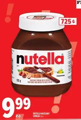 Metro NUTELLA HAZELNUT SPREAD offer