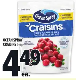 Metro OCEAN SPRAY CRAISINS offer