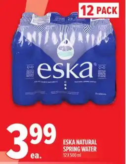 Metro ESKA NATURAL SPRING WATER offer