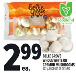 Metro BELLE GROVE WHOLE WHITE OR CREMINI MUSHROOMS offer