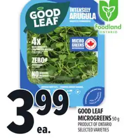 Metro GOOD LEAF MICROGREENS offer