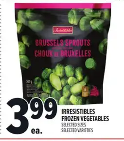 Metro IRRESISTIBLES FROZEN VEGETABLES offer