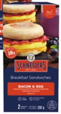 Metro SCHNEIDERS BREAKFAST SANDWICHES OR EGG BITES offer