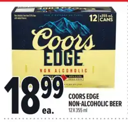 Metro COORS EDGE NON-ALCOHOLIC BEER offer