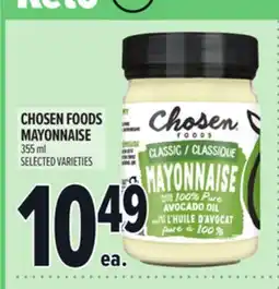 Metro CHOSEN FOODS MAYONNAISE offer