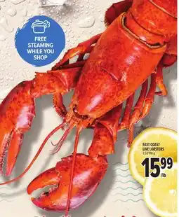 Metro EAST COAST LIVE LOBSTERS offer