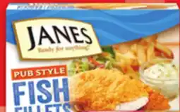 Metro JANES PUB STYLE BREADED CHICKEN OR WINGS BREADED FISH offer