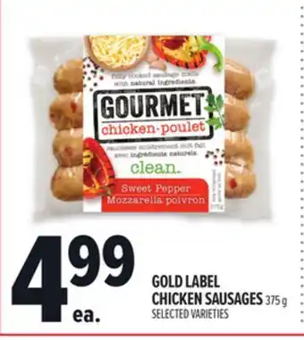 Metro GOLD LABEL CHICKEN SAUSAGES offer