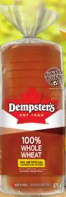 Metro DEMPSTER'S WHITE, 100% WHOLE WHEAT BREADS, HOT DOG, HAMBURGER BUNS, BAGELS OR STONEMILL BREADS offer