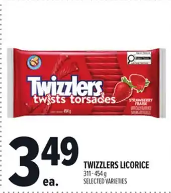 Metro TWIZZLERS LICORICE offer