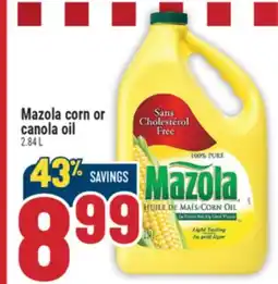 Marché Adonis Mazola corn or canola oil offer