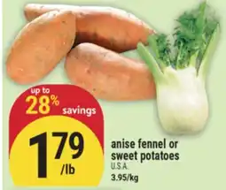 Marché Adonis anise fennel or sweet potatoes offer