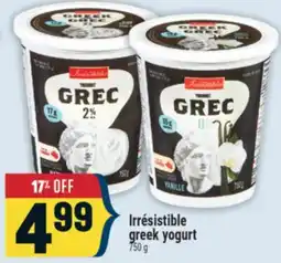 Marché Adonis Irrésistible greek yogurt offer