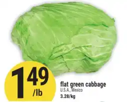 Marché Adonis flat green cabbage offer