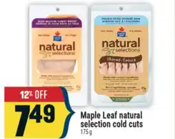 Marché Adonis Maple Leaf natural selection cold cuts offer
