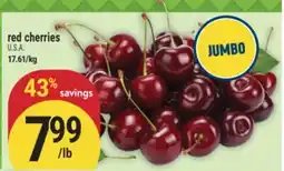 Marché Adonis red cherries offer