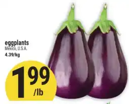 Marché Adonis eggplants offer