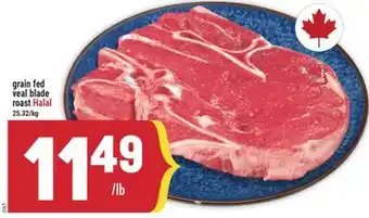 Marché Adonis grain fed veal blade roast Halal offer