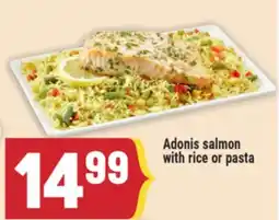 Marché Adonis Adonis salmon with rice or pasta offer