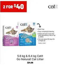Ren’s Pets Depot Catit Go Natural! Cat Litter offer