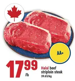 Marché Adonis Halal beef striploin steak offer
