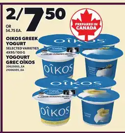Independent Grocer OÏKOS GREEK YOGURT, 4X95/100 G offer
