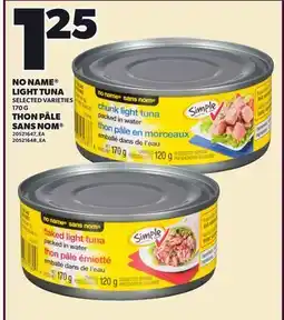 Independent Grocer NO NAME LIGHT TUNA offer