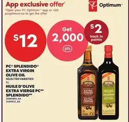 Independent Grocer PC SPLENDIDO EXTRA VIRGIN OLIVE OIL offer