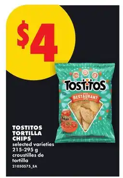 No Frills TOSTITOS TORTILLA CHIPS offer