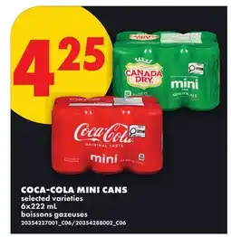 No Frills COCA-COLA MINI CANS offer