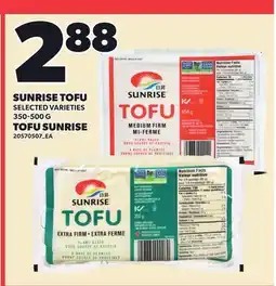 Independent Grocer SUNRISE TOFU offer