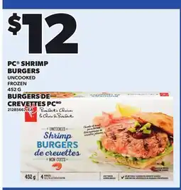 Independent Grocer PC SHRIMP BURGERS offer
