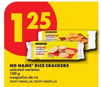 No Frills NO NAME RICE CRACKERS offer