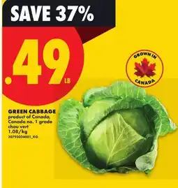 No Frills GREEN CABBAGE offer