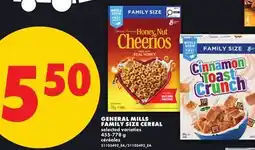 No Frills GENERAL MILLS FAMILY SIZE CEREAL offer